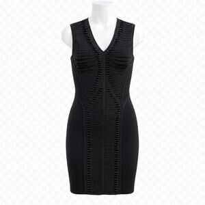 Elie Tahari Women's Black Sleeveless Sheath Designer Dress - Size XS